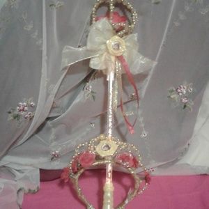 Beauty and the beast bell light up want and tiara